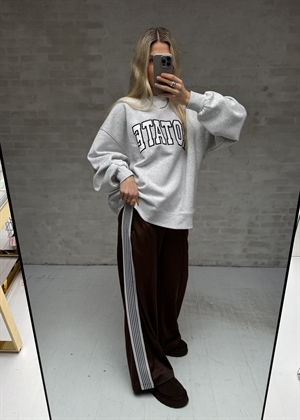 Heavy crewneck sweat Light Grey Melange ROTATE SUNDAY